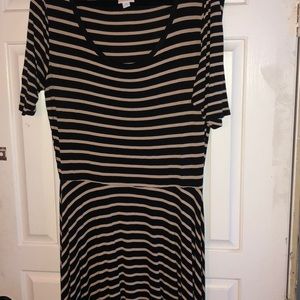 Black and Tan XL LuLaRoe Nicole dress